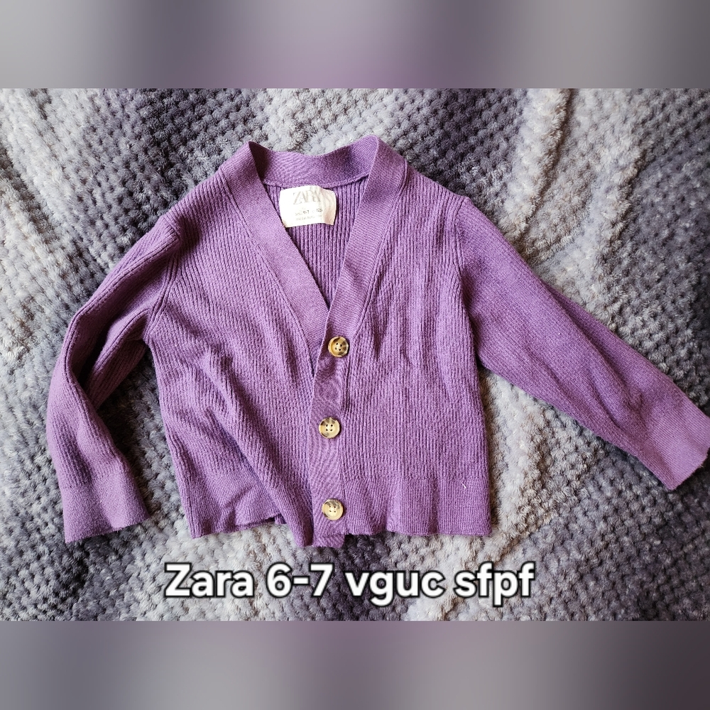 Zara Lavender Cardigan with Buttons
